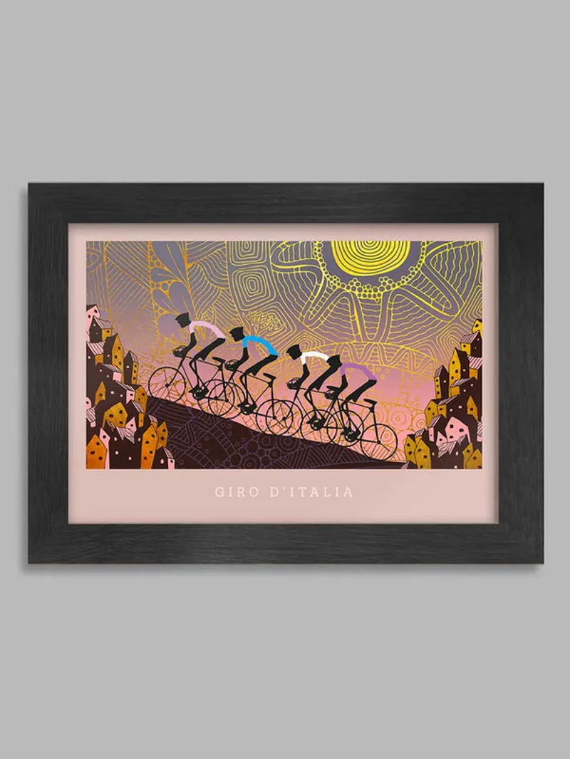 Giro d'Italia Tuscany - A4 Framed Poster Print